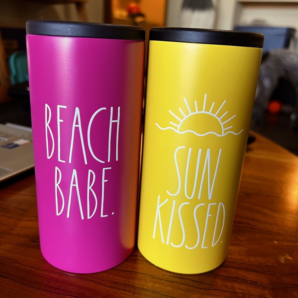 RAE DUNN Set of 2 Slim Can Coolers
